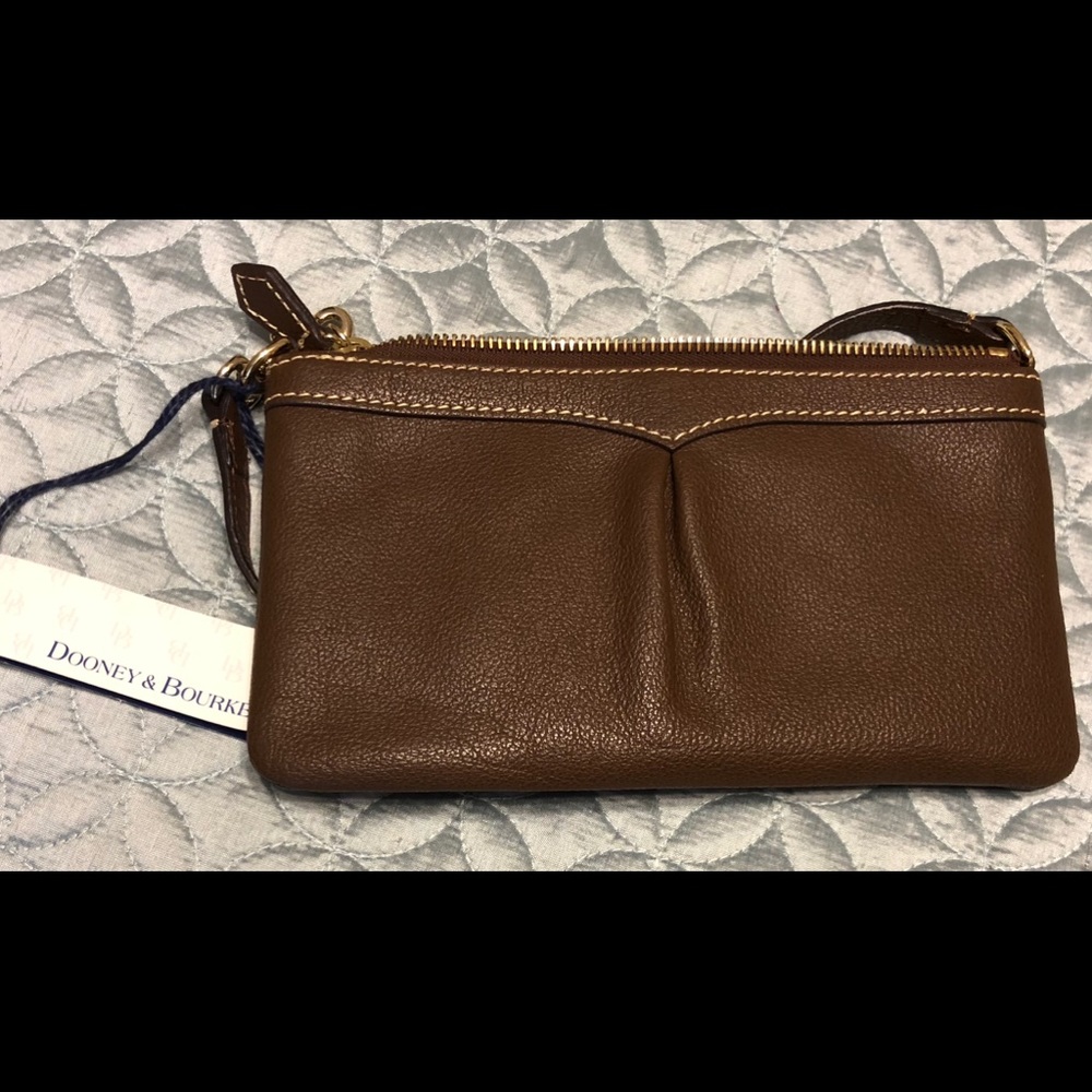 Dooney & Bourke Brown Wristlet - New